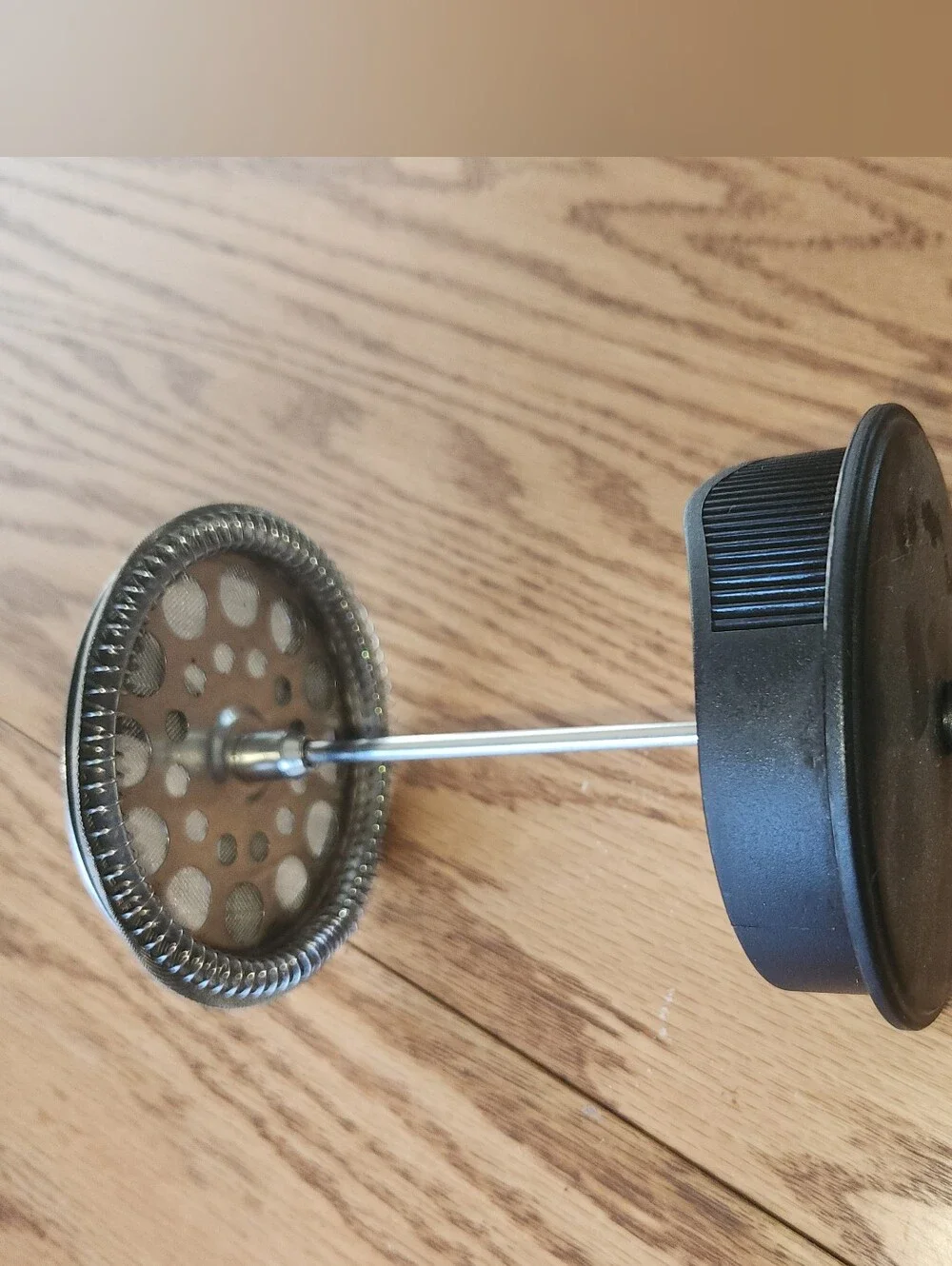 Black French Press Coffee Maker - Glass Plunger Carafe